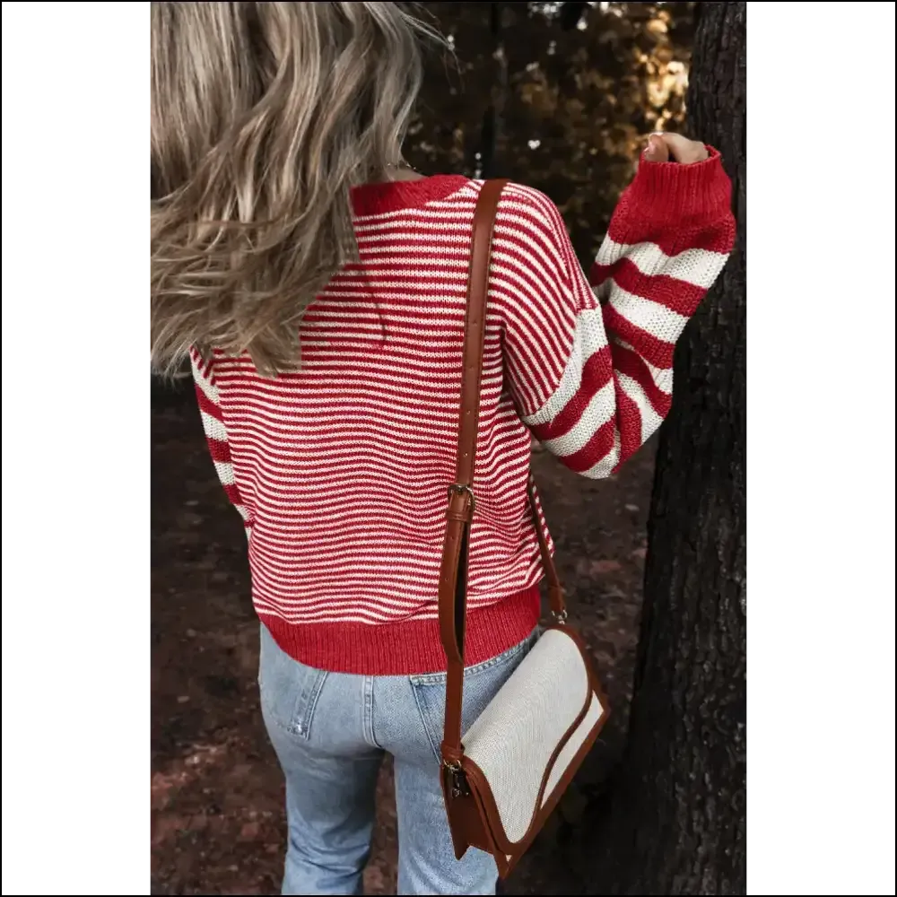 Gray Stripe Twisted Sweater: Hugs so Good, It's  Chic! 💀 Needful Things