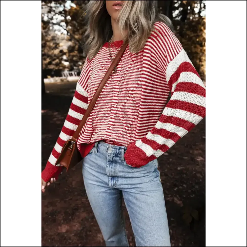 Gray Stripe Twisted Sweater: Hugs so Good, It's  Chic! 💀 Needful Things