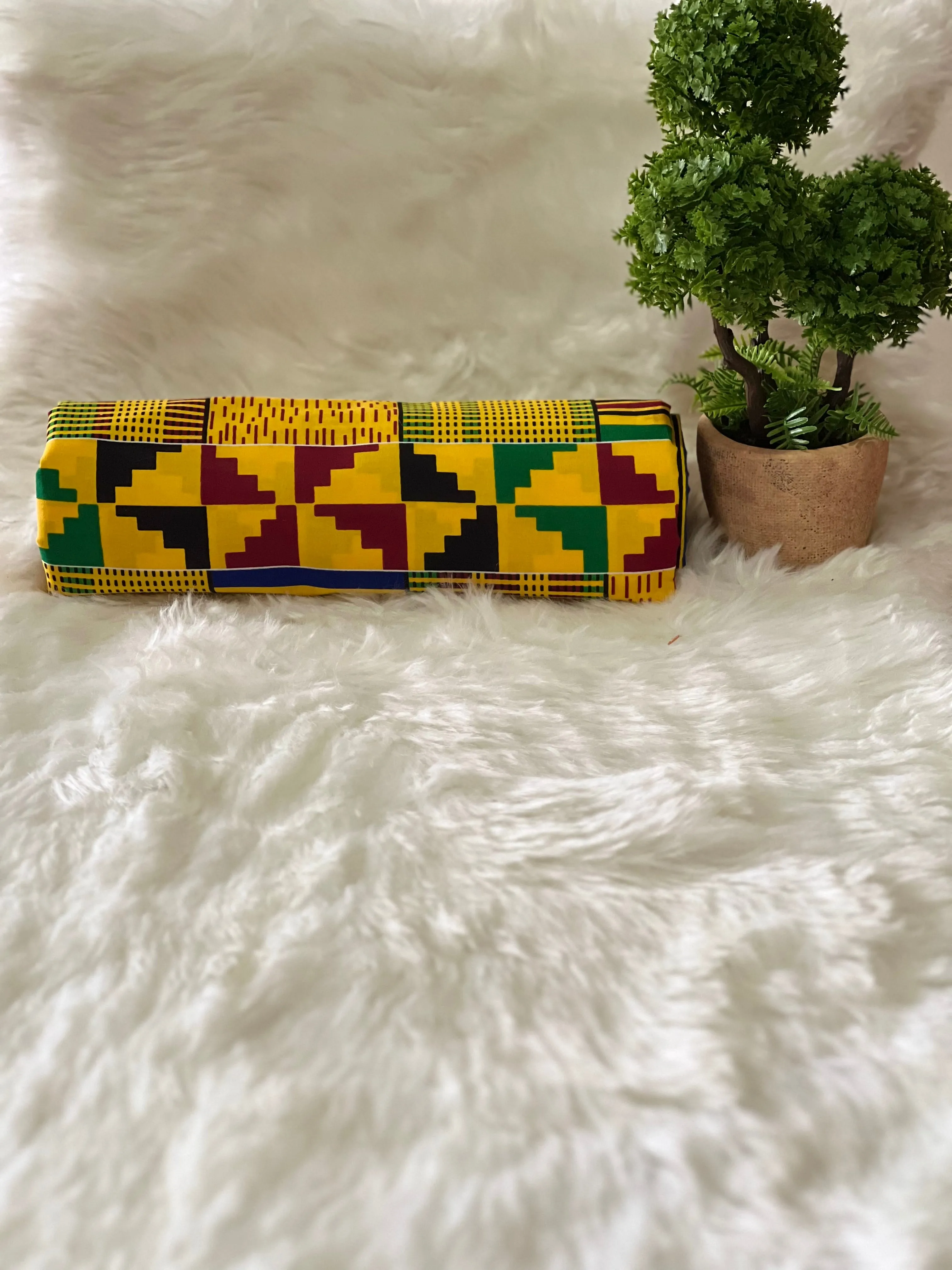 Green Ankara Fabrics / African Wax Fabrics