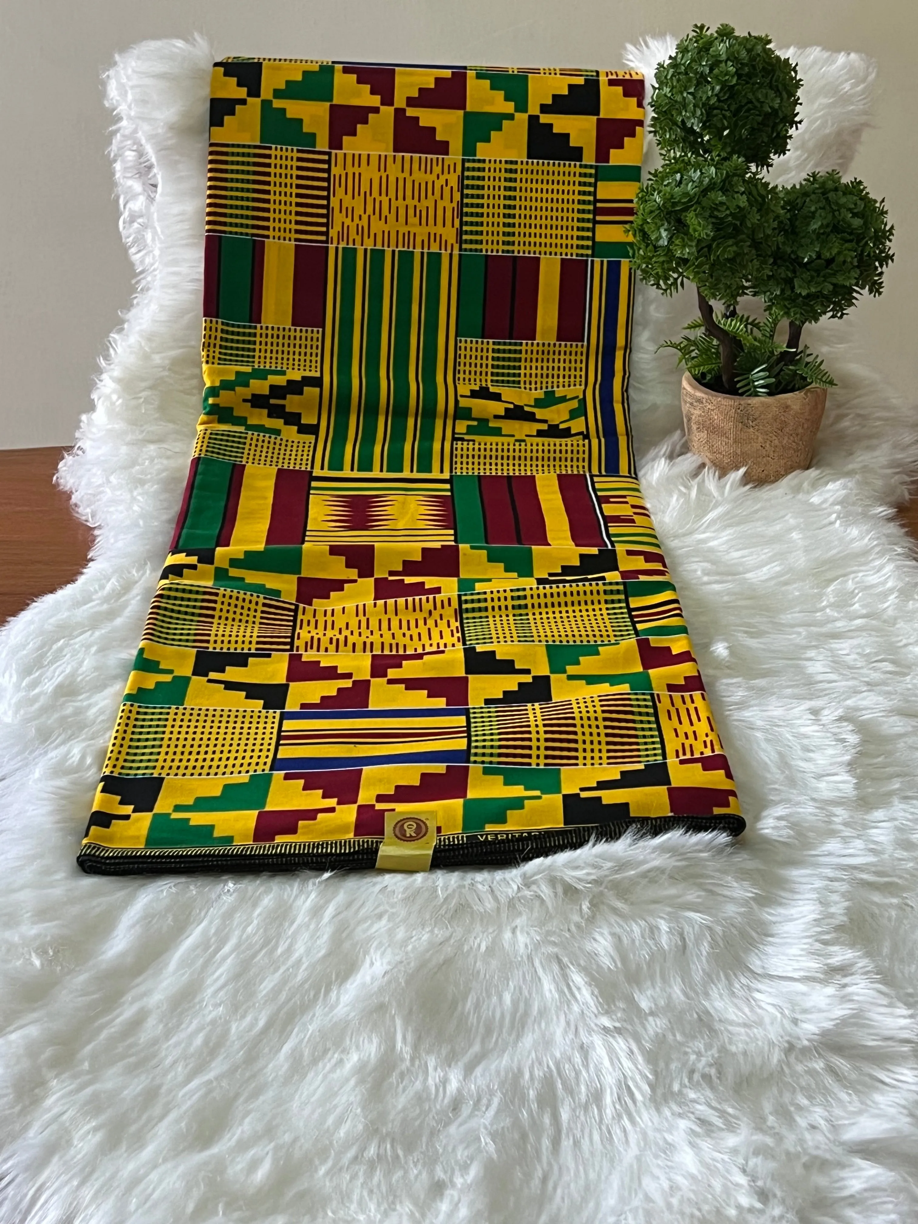 Green Ankara Fabrics / African Wax Fabrics