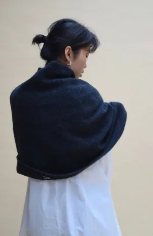Half Neck Long Poncho