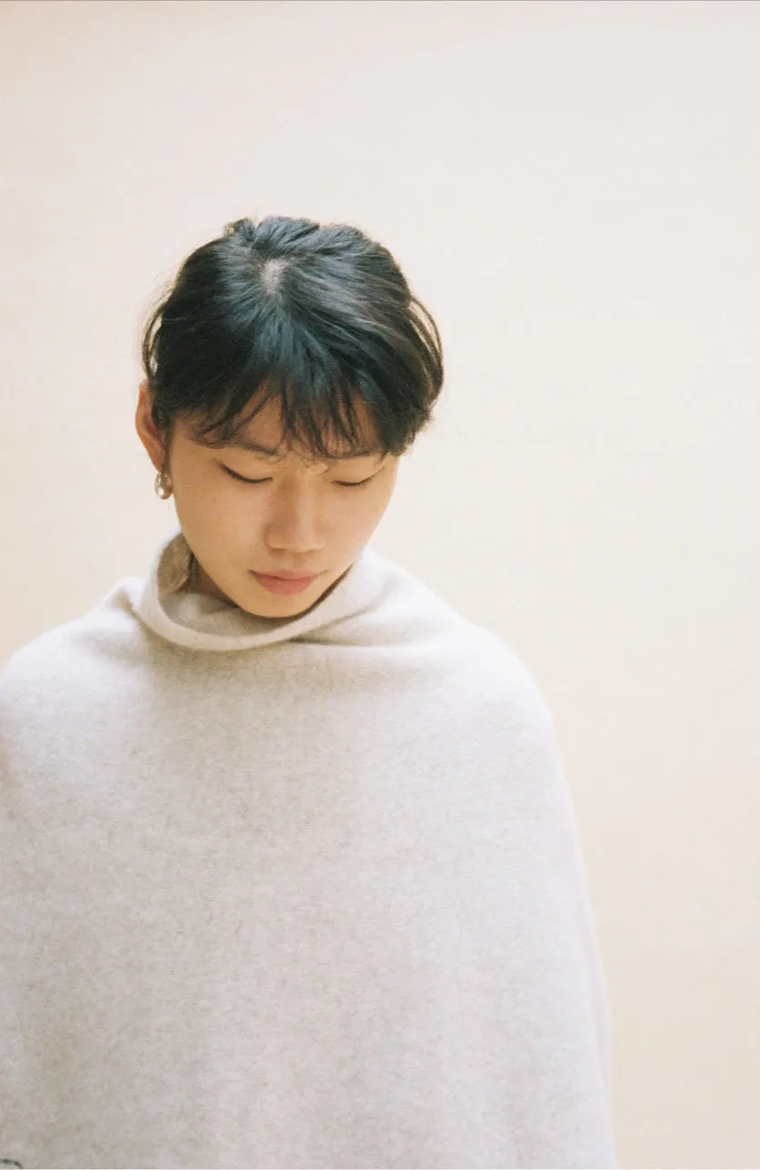 Half Neck Long Poncho