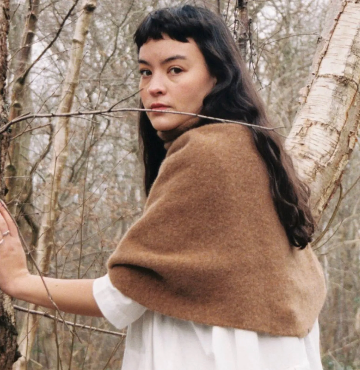 Half Neck Long Poncho