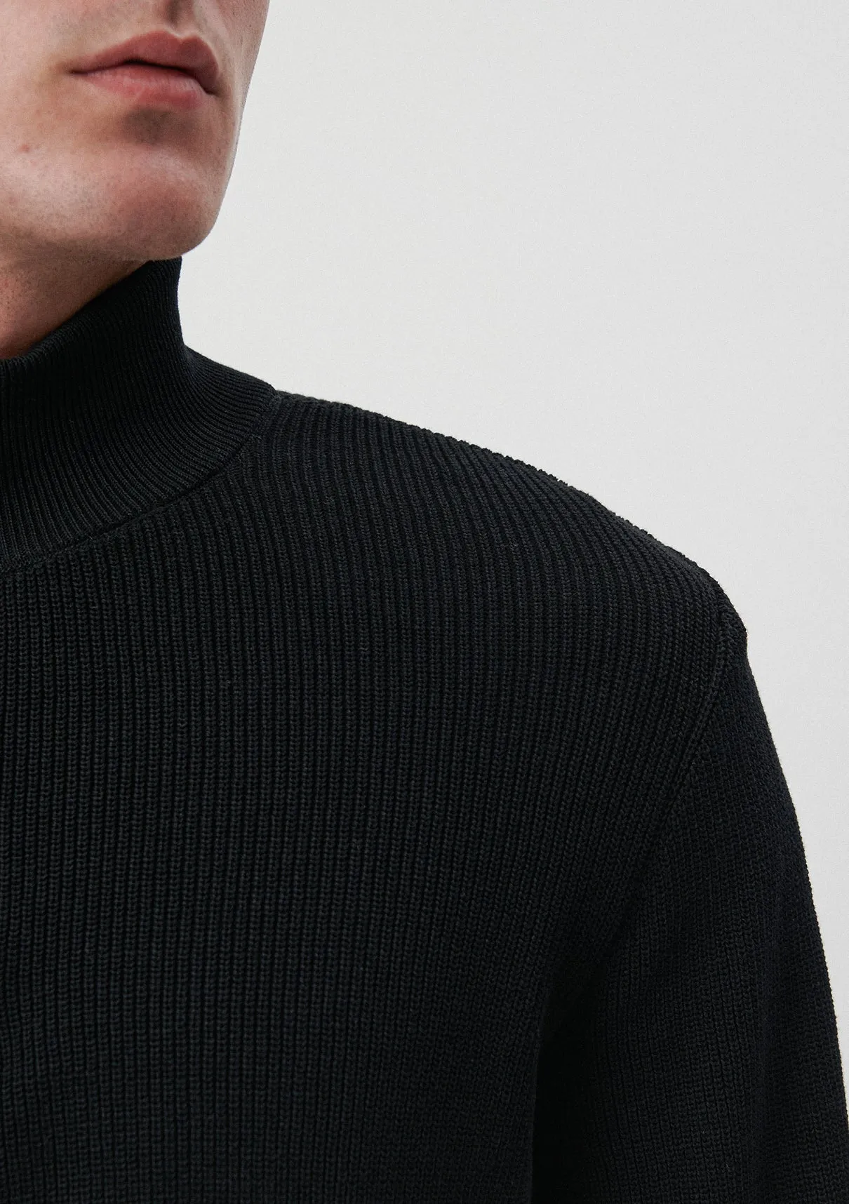Half Zip Striped Sweater