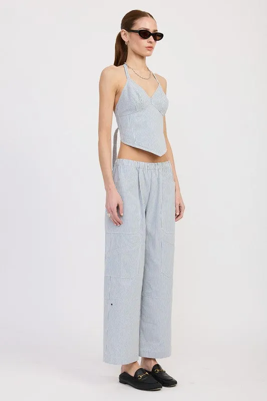 HALTER NECK BUSTIER TOP