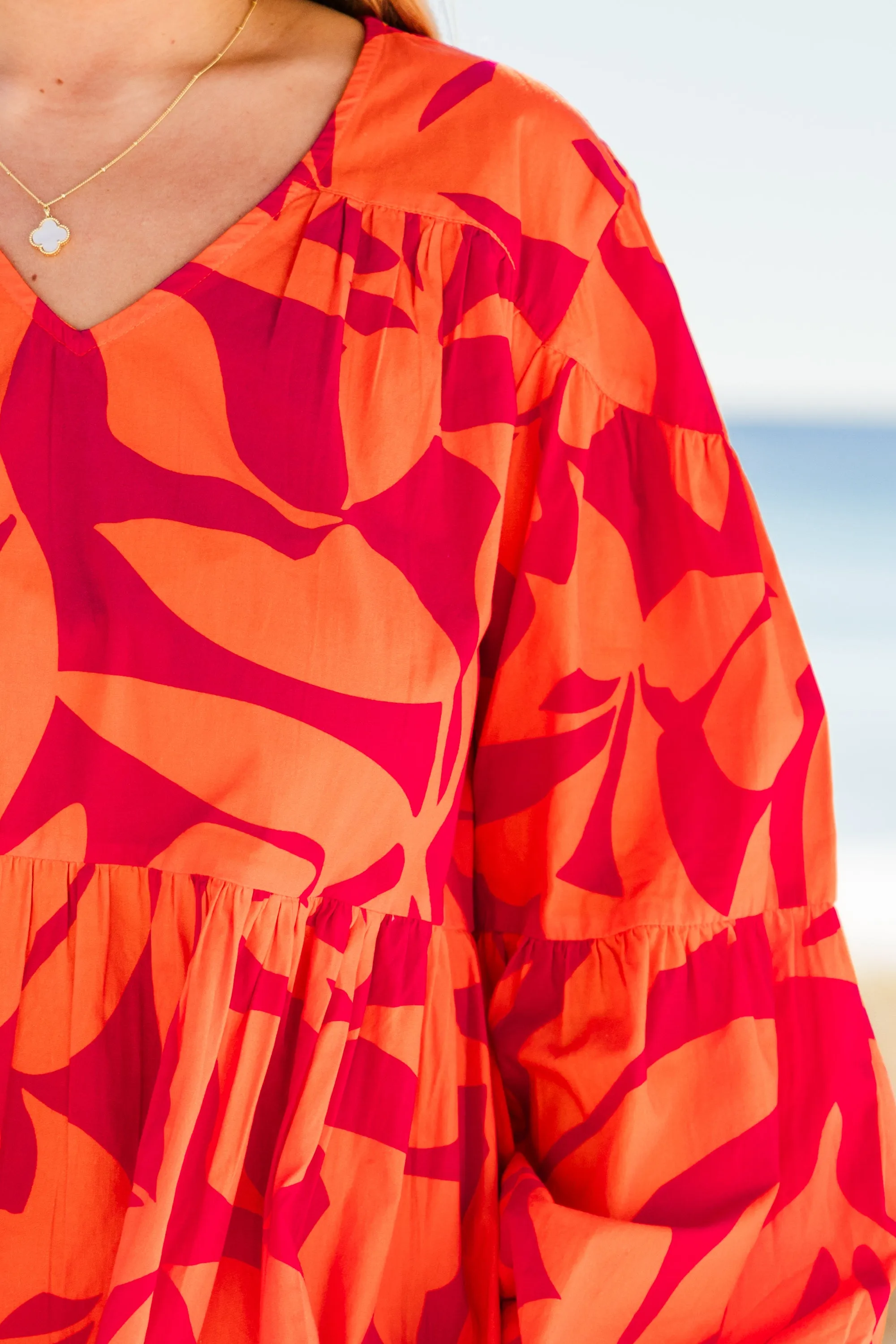 Happy All Weekend Dress, Orange