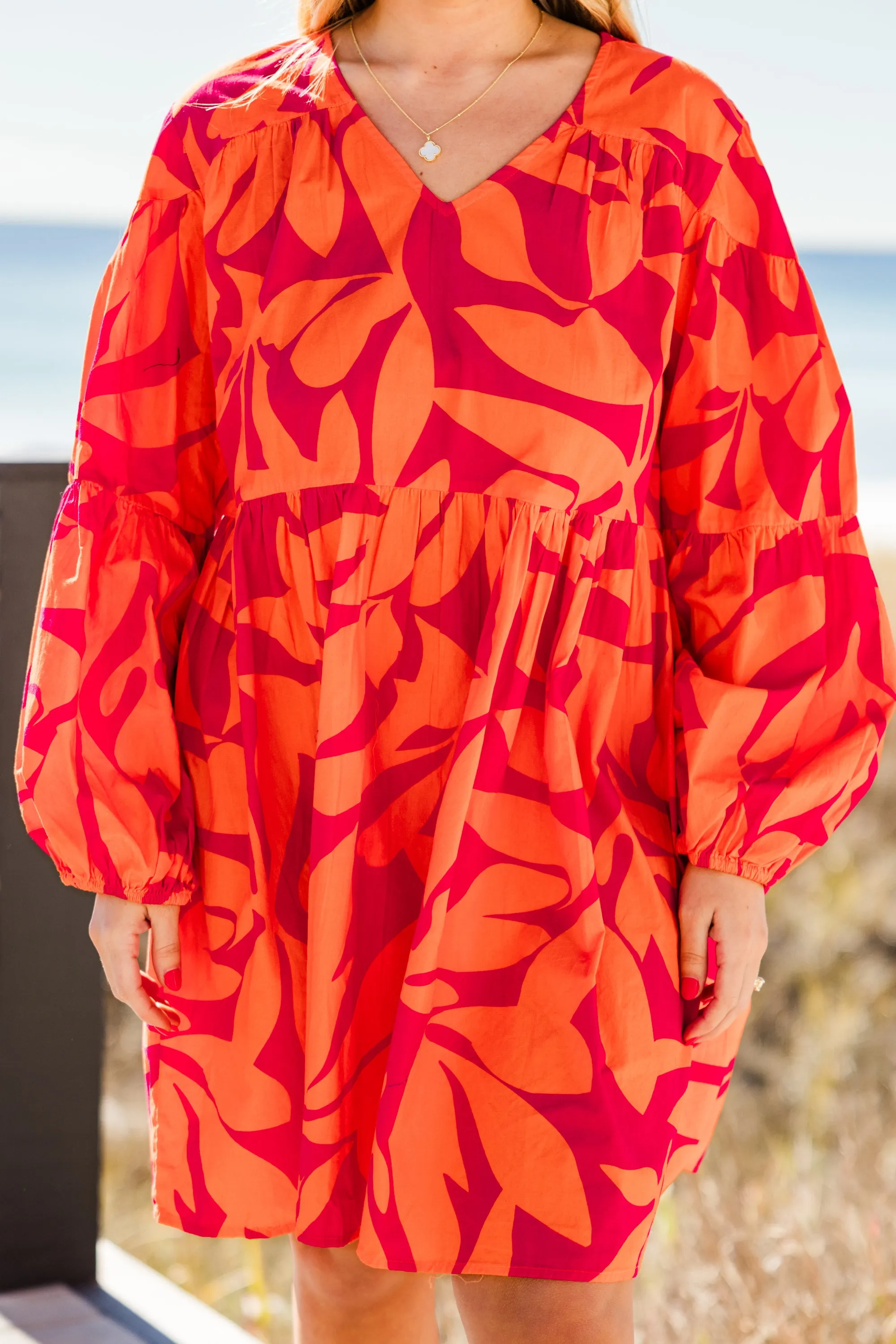 Happy All Weekend Dress, Orange