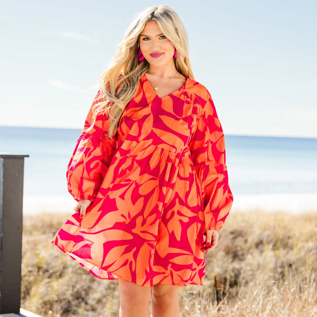 Happy All Weekend Dress, Orange