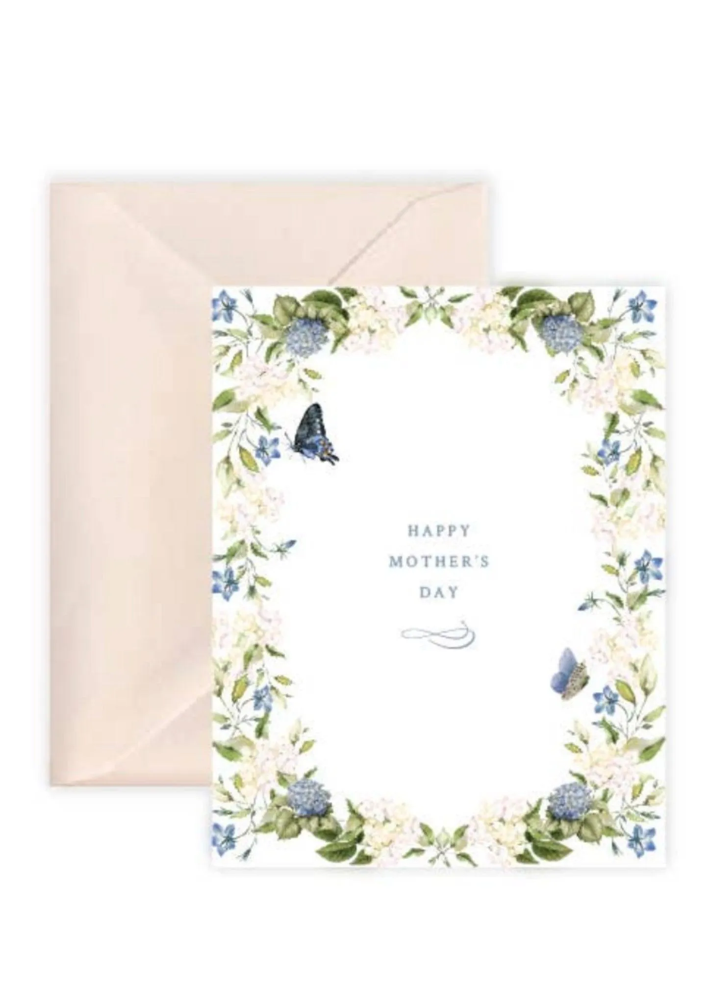 Happy Mother's Day Floral Wreath Greeting Card