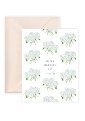Happy Mother's Day  Hydrangeas Watercolor Greeting Card