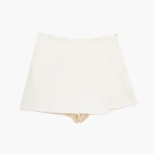 High Waist Asymmetrical Skirts - Women's Wrap Hem Shorts