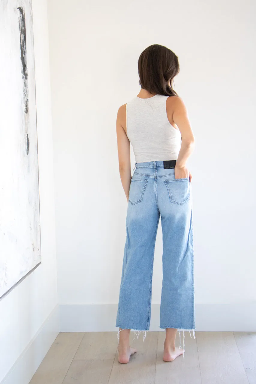 Holly Heathered Bodysuit in Heather Grey