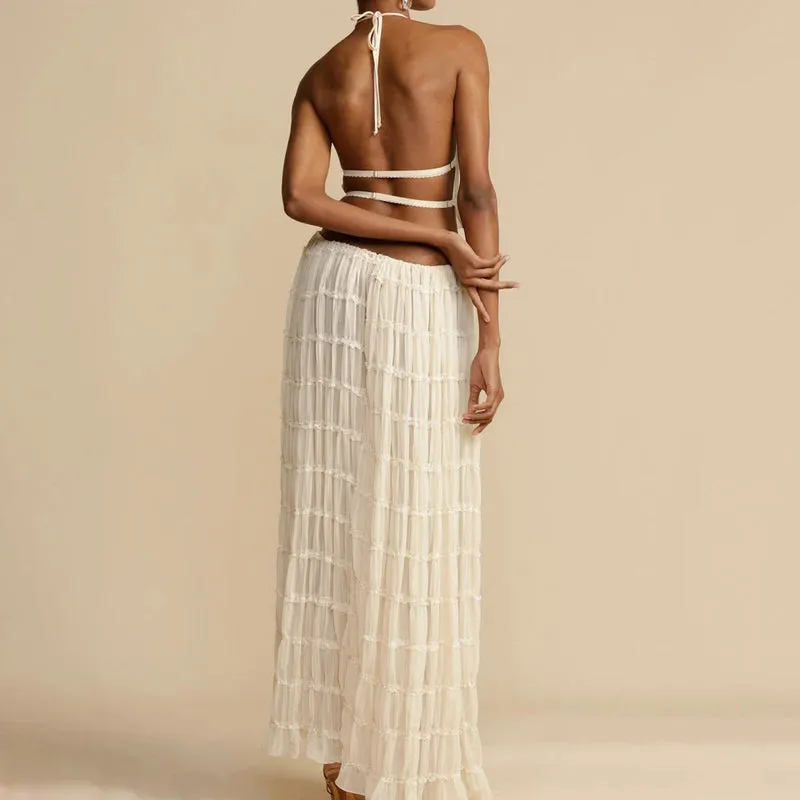Isabella – Backless Women’s Pleated Summer Dress