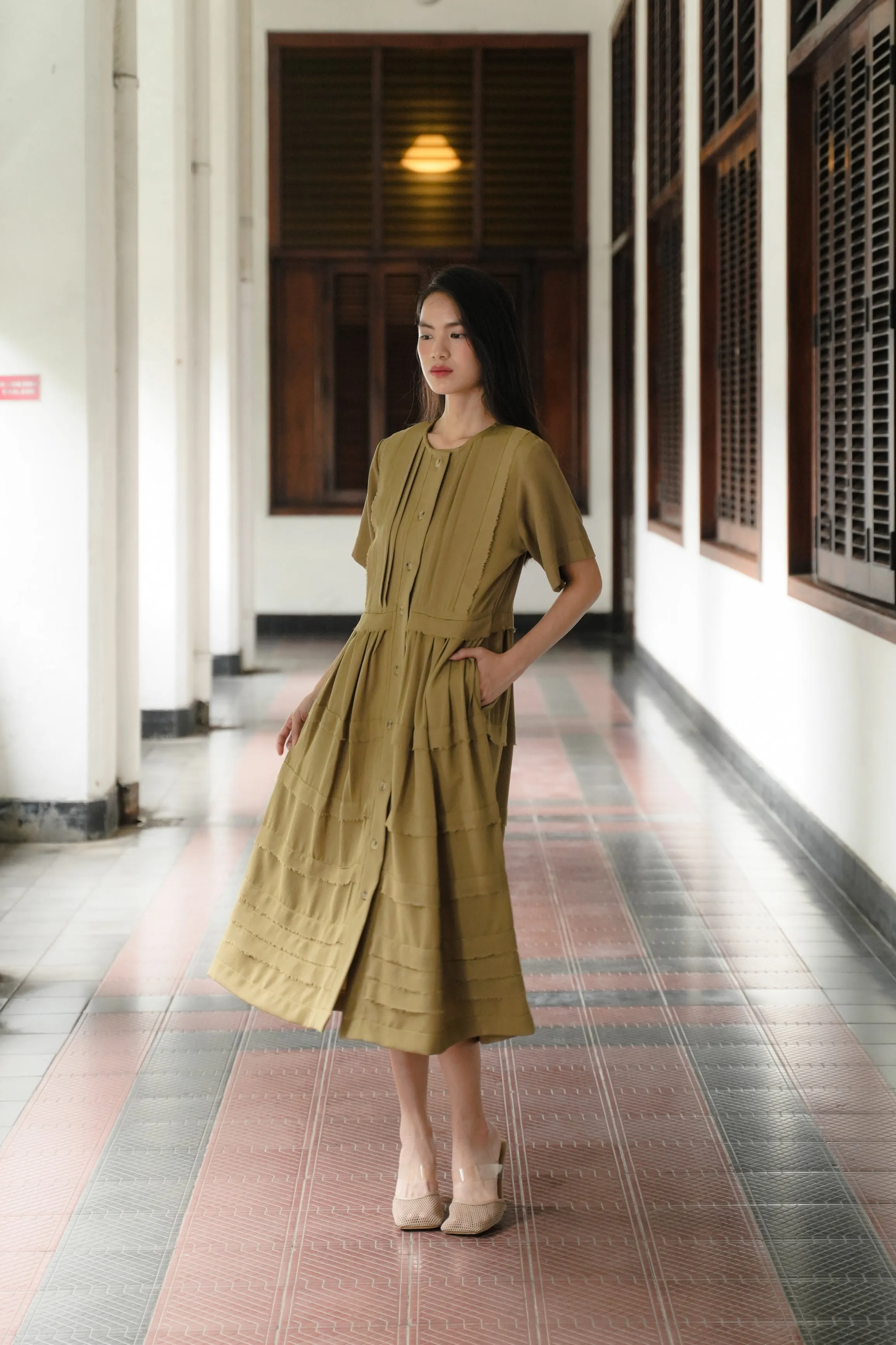 ISADORA DRESS IN KIWI COLADA