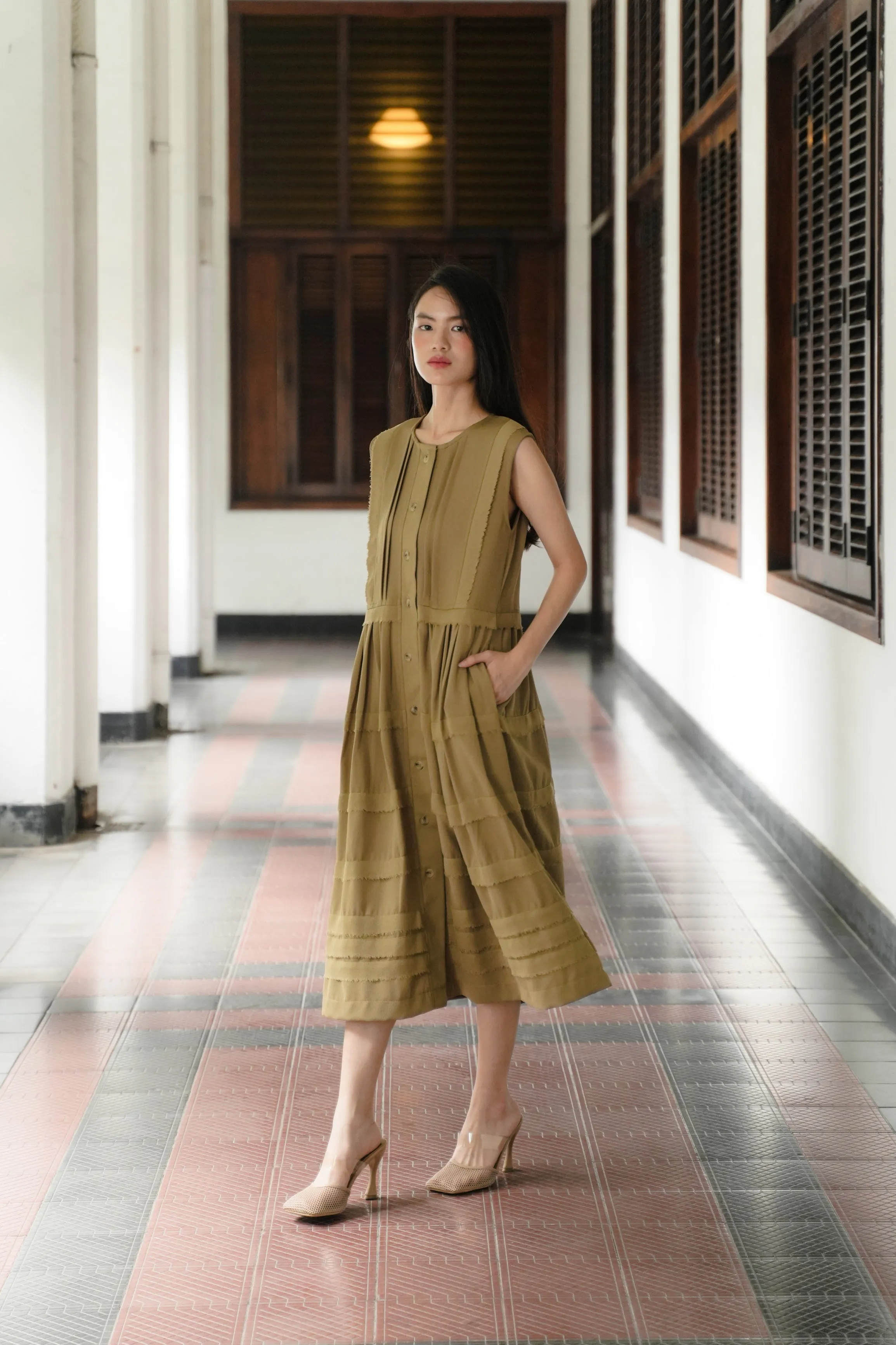 ISADORA DRESS IN KIWI COLADA