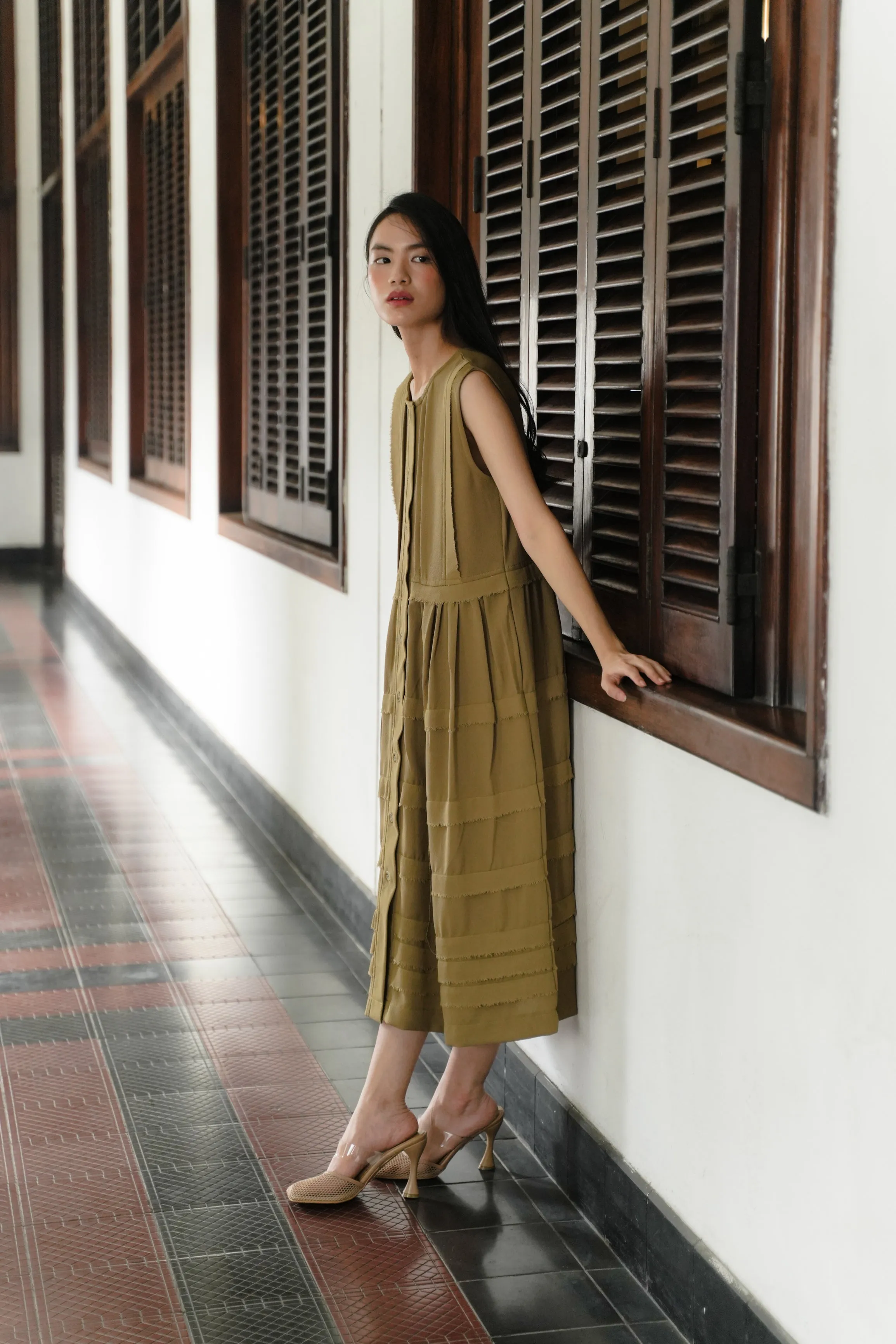 ISADORA DRESS IN KIWI COLADA