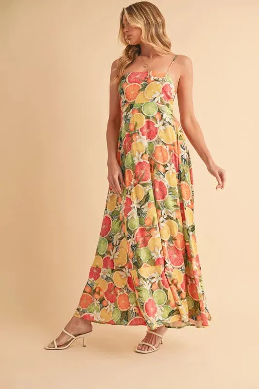 It's All About the Fruit Maxi Dress