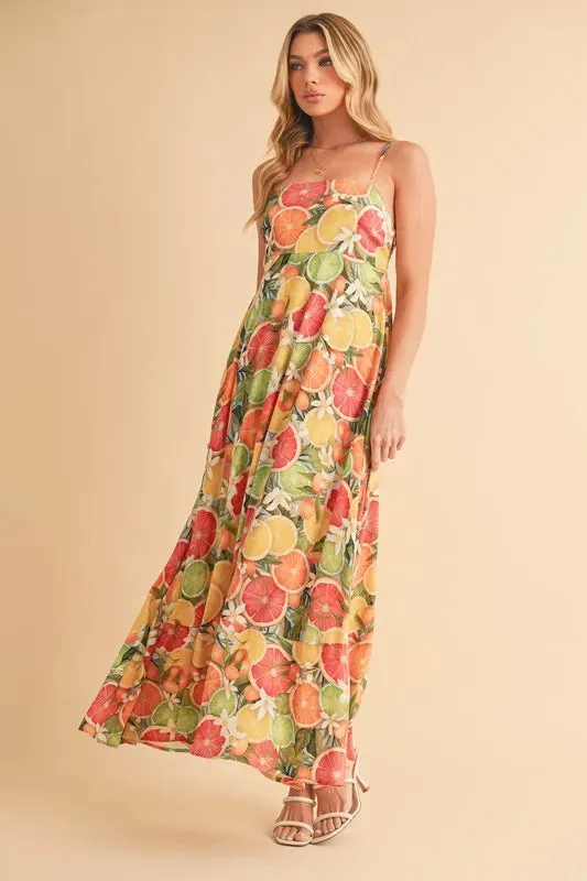 It's All About the Fruit Maxi Dress