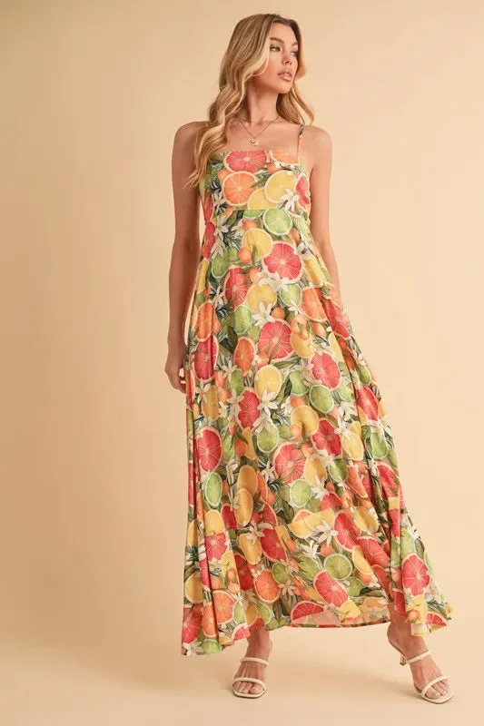 It's All About the Fruit Maxi Dress