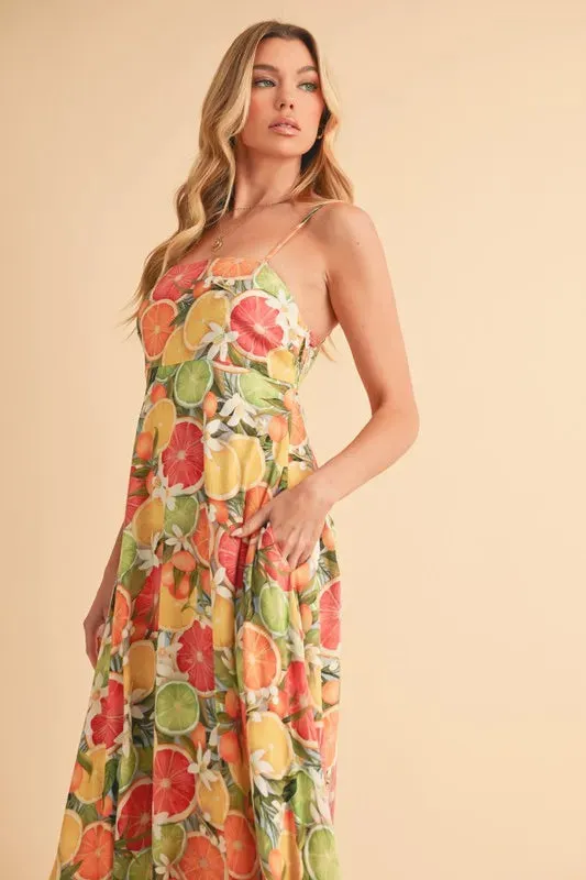 It's All About the Fruit Maxi Dress