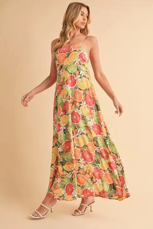 It's All About the Fruit Maxi Dress