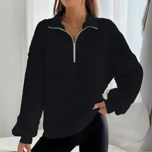 Jasmine | Women's Turtleneck Jumper | Half Zip