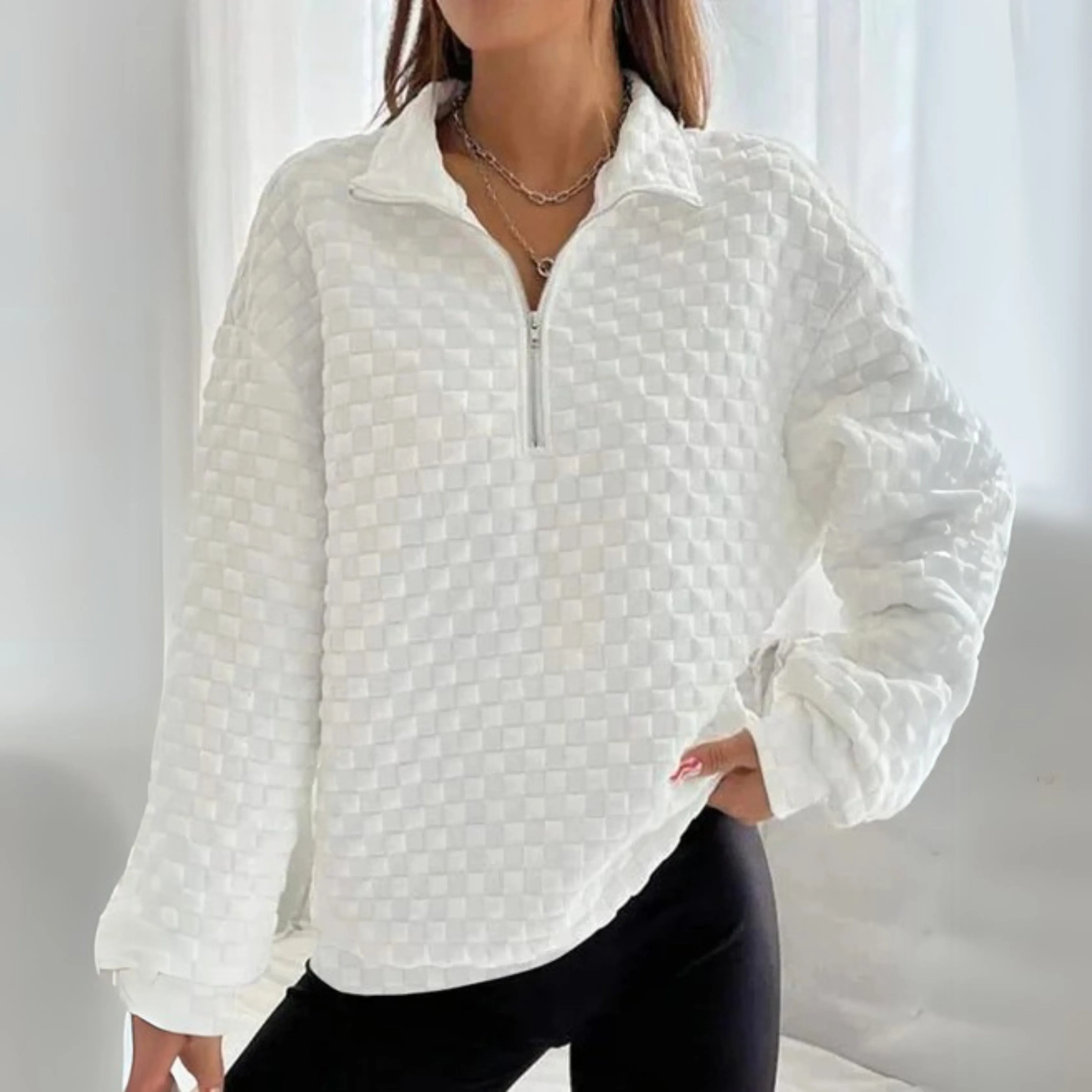 Jasmine | Women's Turtleneck Jumper | Half Zip