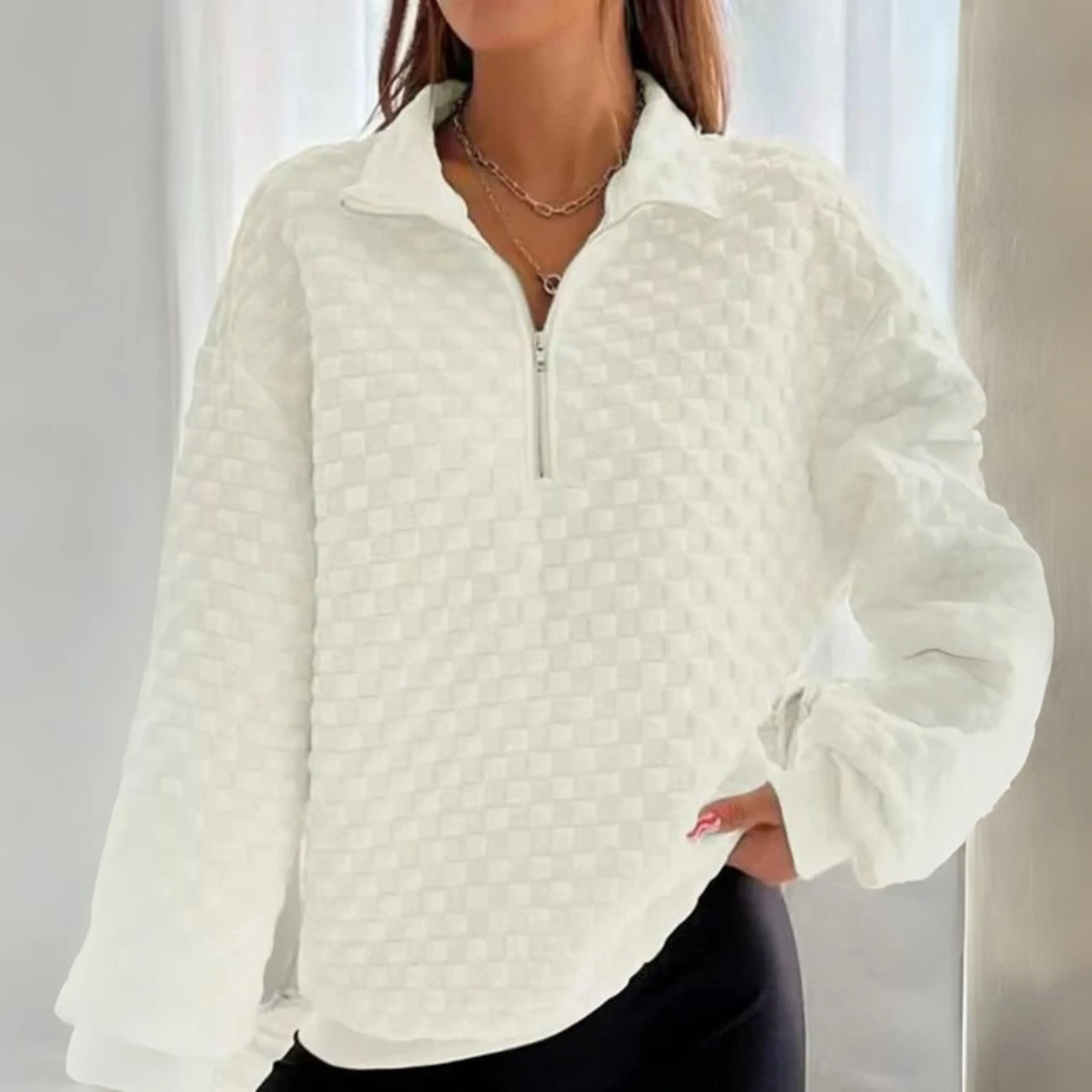 Jasmine | Women's Turtleneck Jumper | Half Zip