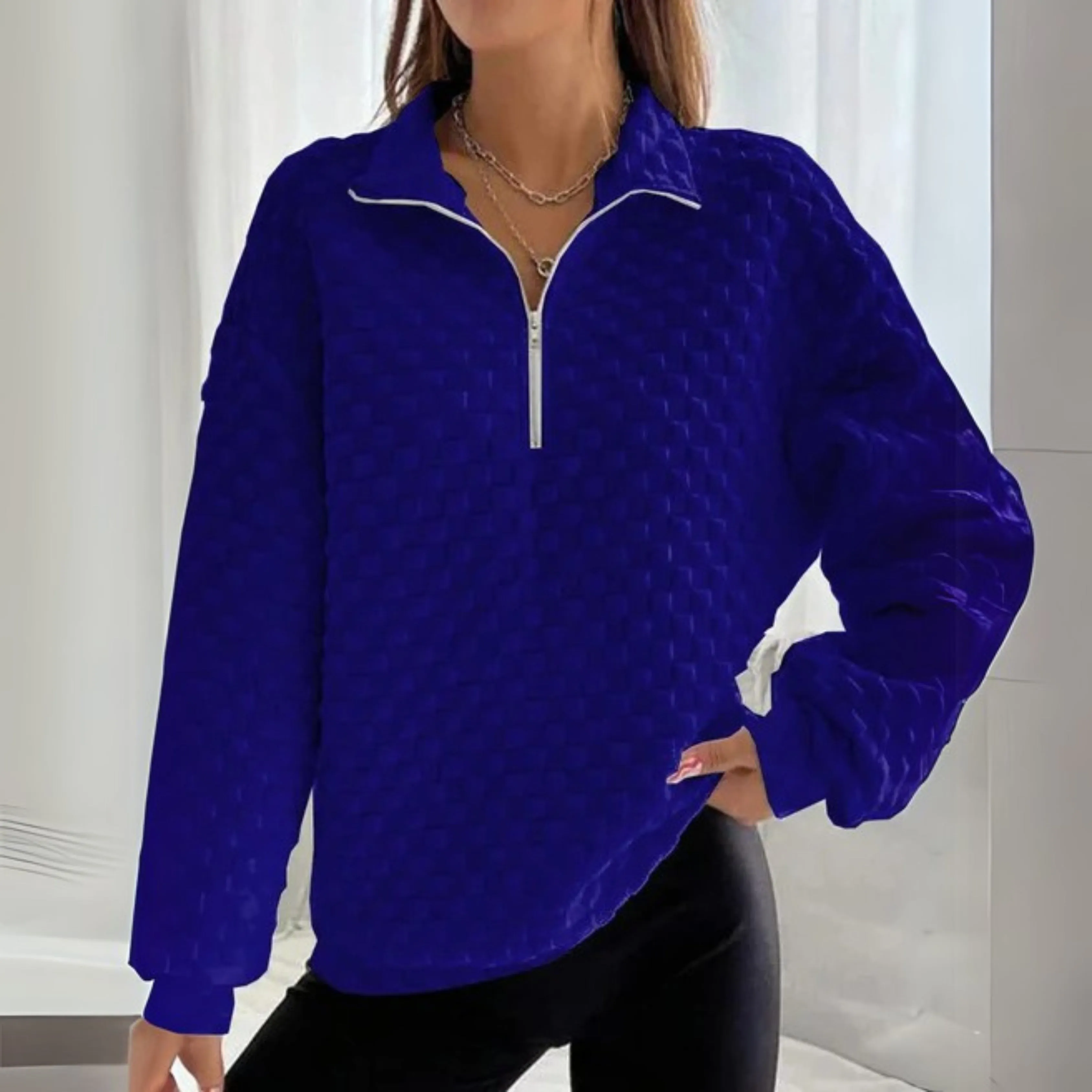 Jasmine | Women's Turtleneck Jumper | Half Zip