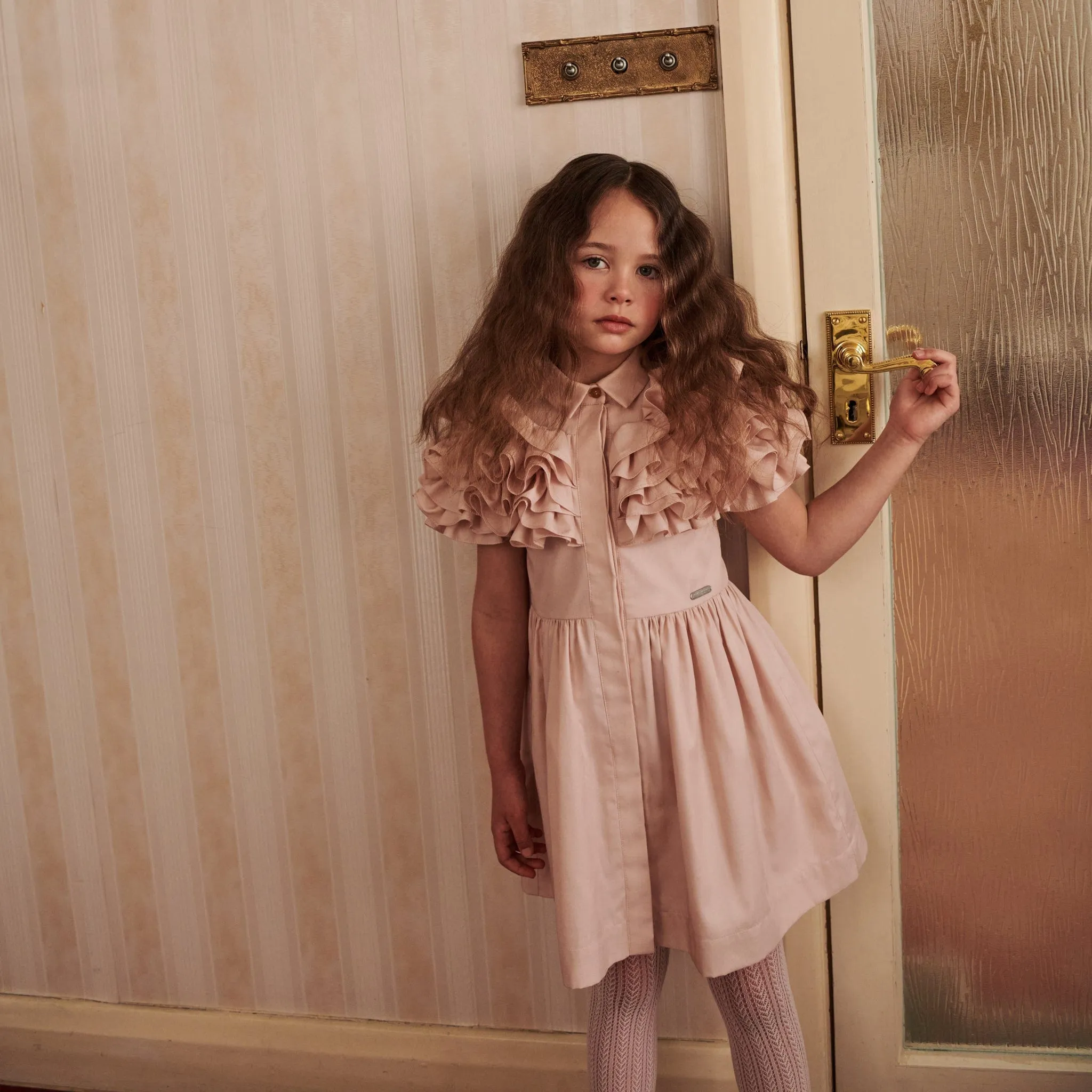 Jessie And James Girls Glorious Sunshine Dress in Pink