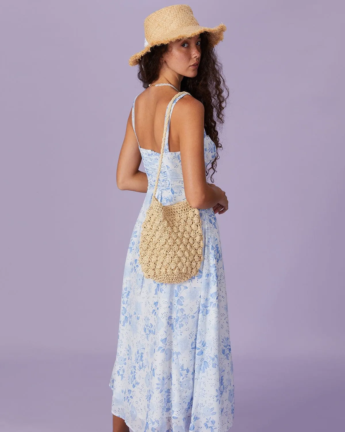Kalika - Elegant Floral Print Woman's Dress