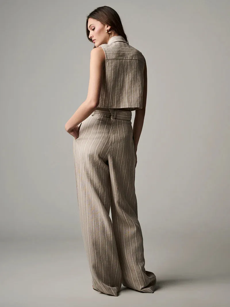 Katja Top Tawny Stripe