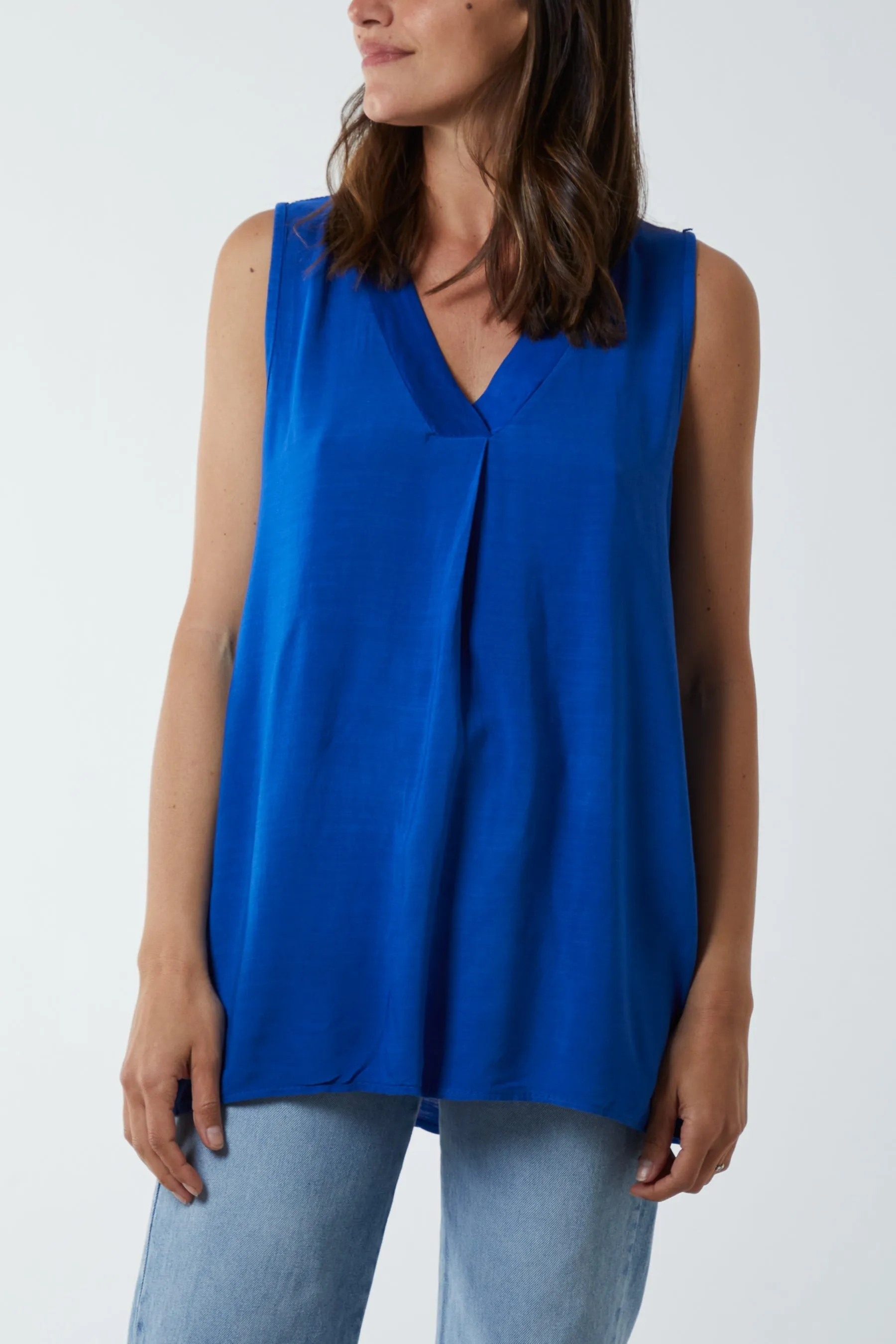 Kiwi Collar Satin Trim Vest
