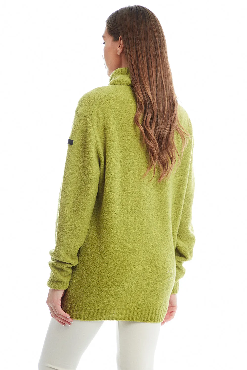 KNIT BOUCLE TURTLENECK CAPI