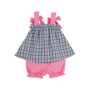 Lainey's Little Set - Pier Pointe Plaid with Hamptons Hot Pink