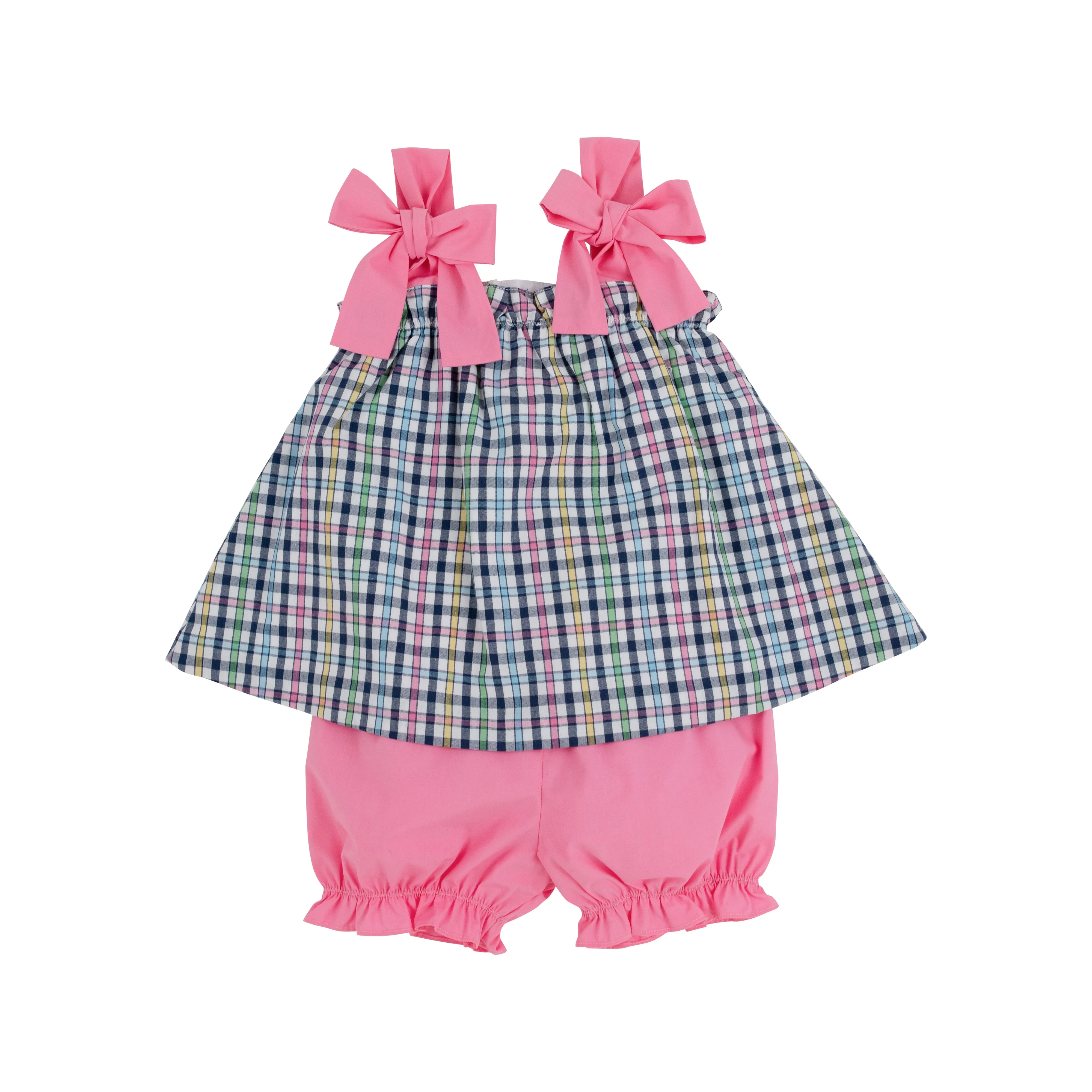Lainey's Little Set - Pier Pointe Plaid with Hamptons Hot Pink