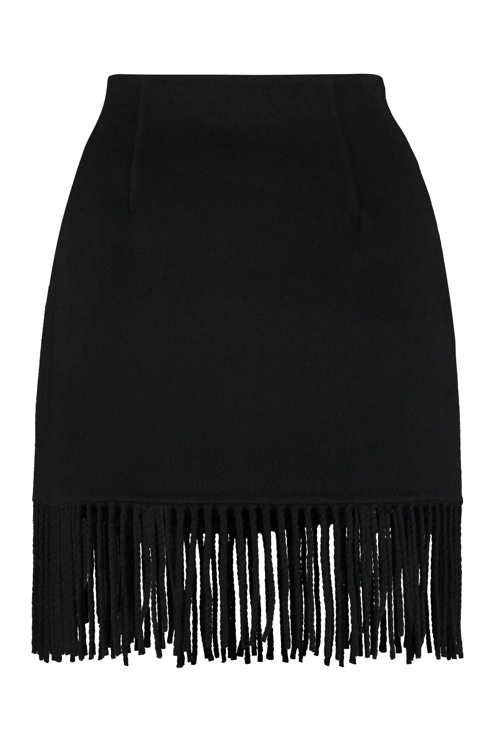 Leak wool mini skirt
