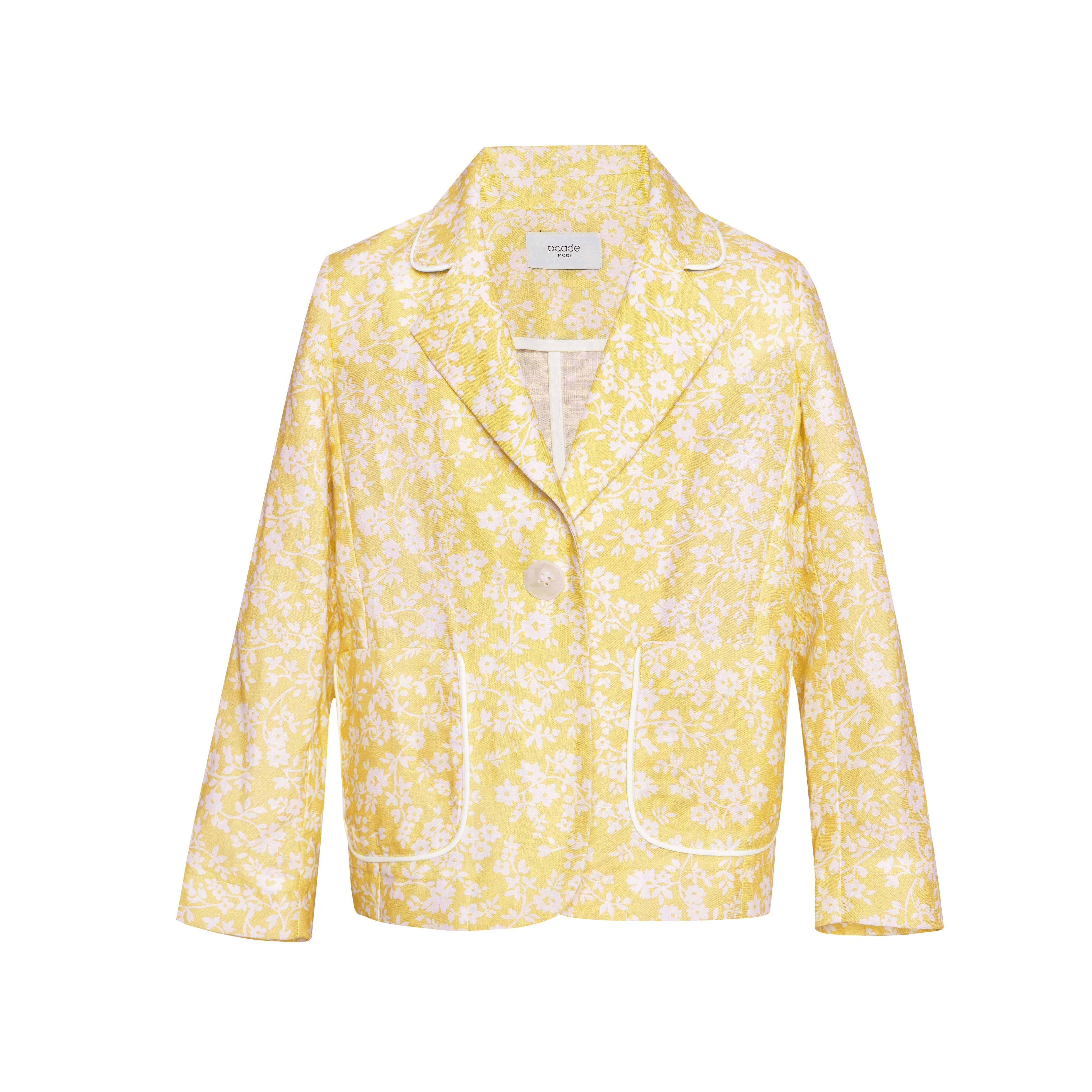Linen-blend Jacket Mimi, Yellow