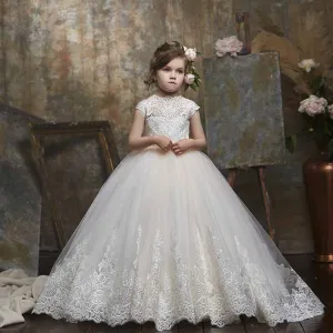 Little Princess Flower Girl Dresses Stunning Lace Dress Bohemian Girls Prom Dress