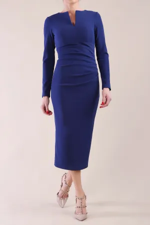 Long Sleeved Lydia Midi Pencil Dress
