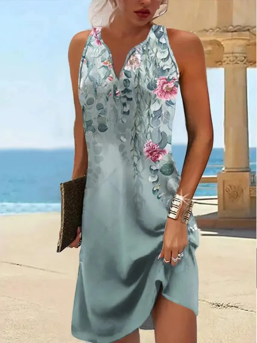 Loose Bohemian Vneck dress- multiple colors