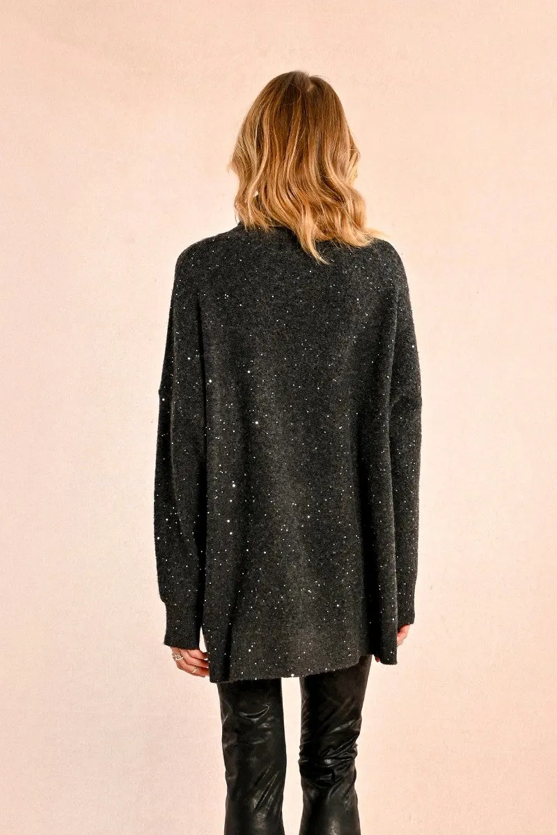 LOOSE SEQUINNED SWEATER
