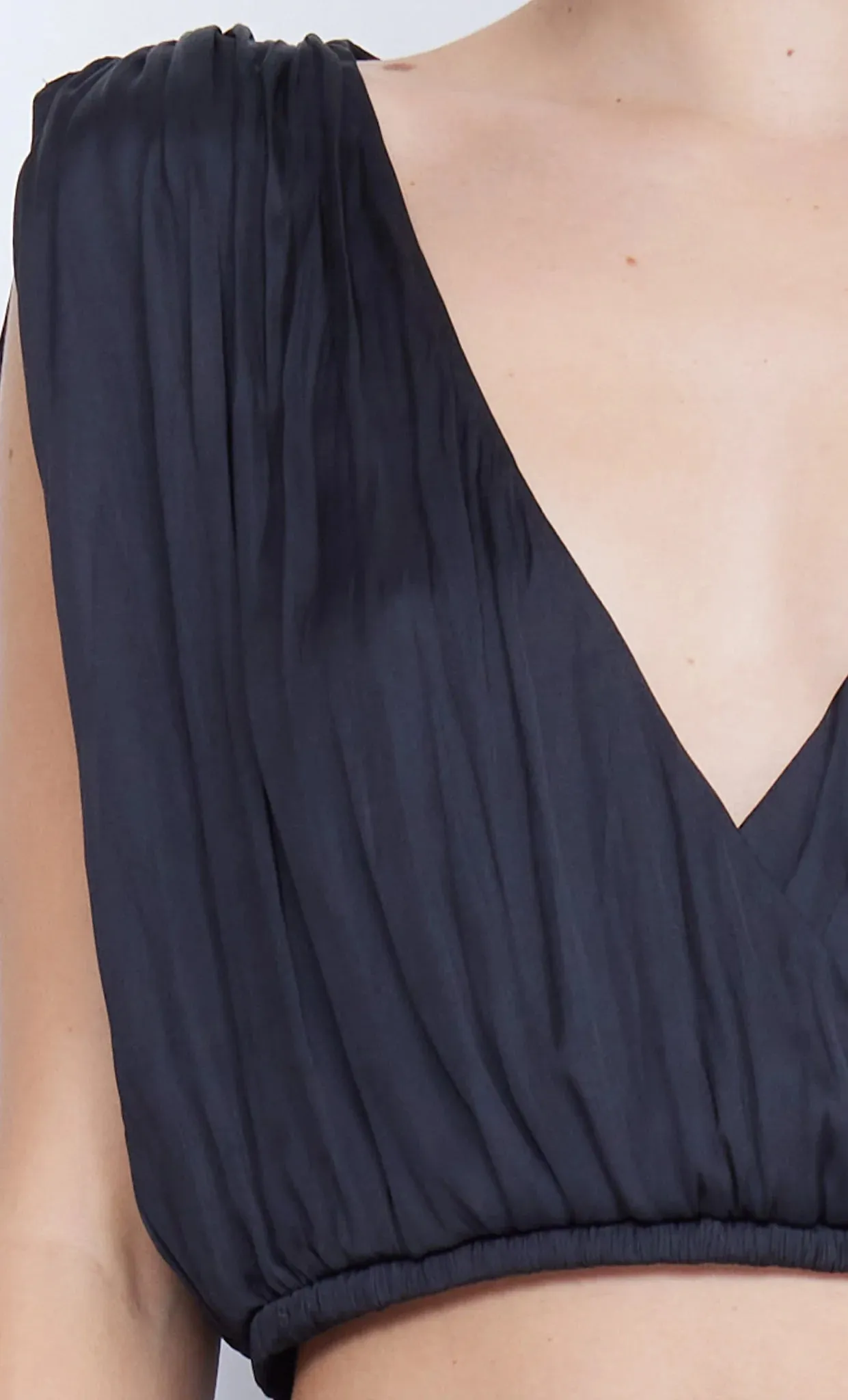 Louann Wrap Top - Black