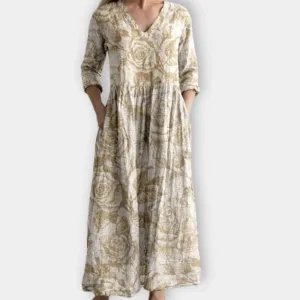 Lustrous - Chic Flowy Bohemian Summer Dress
