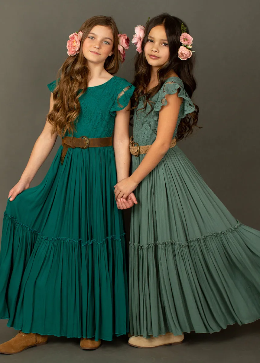 Macy Dress in Beach Sage