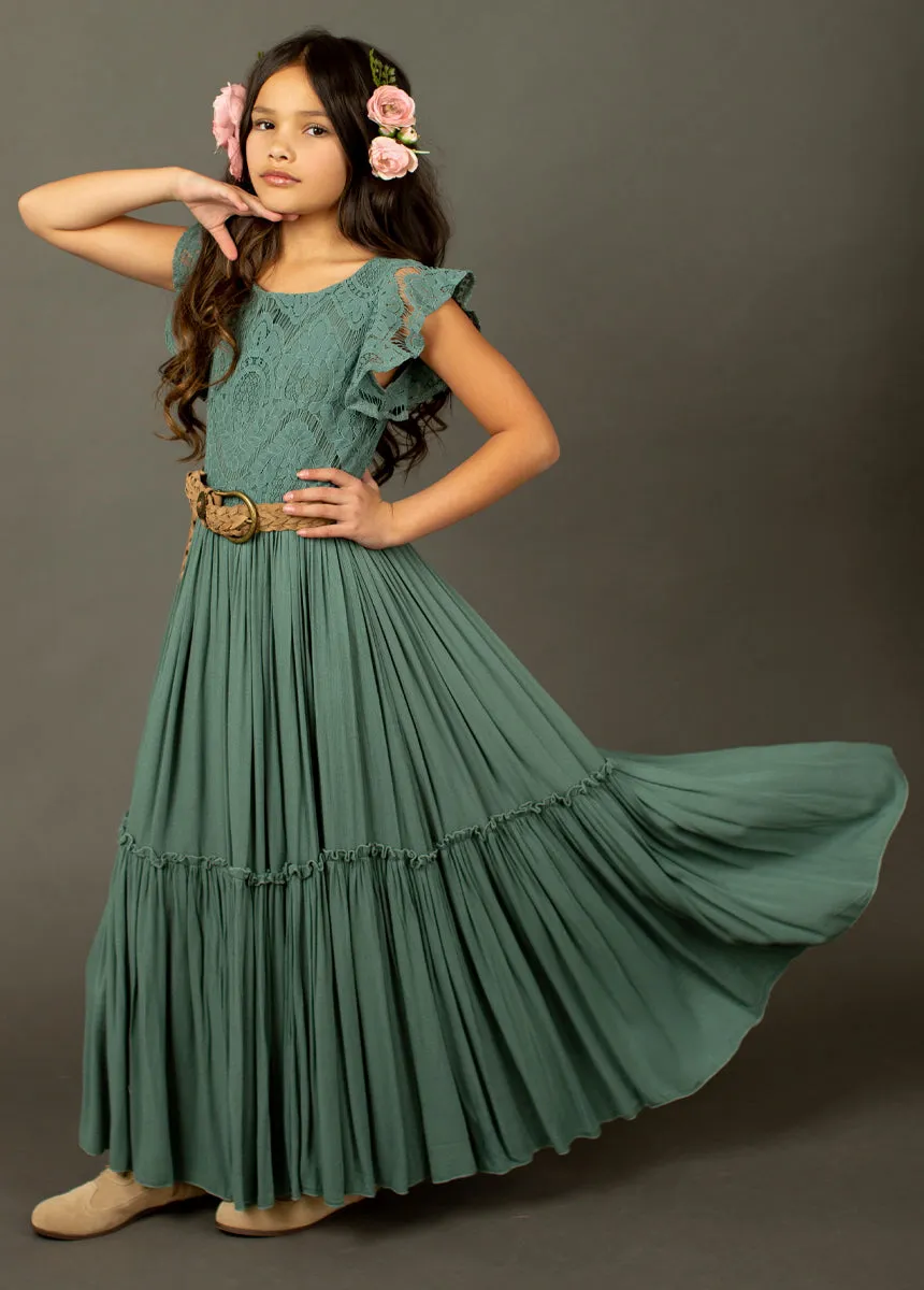 Macy Dress in Beach Sage