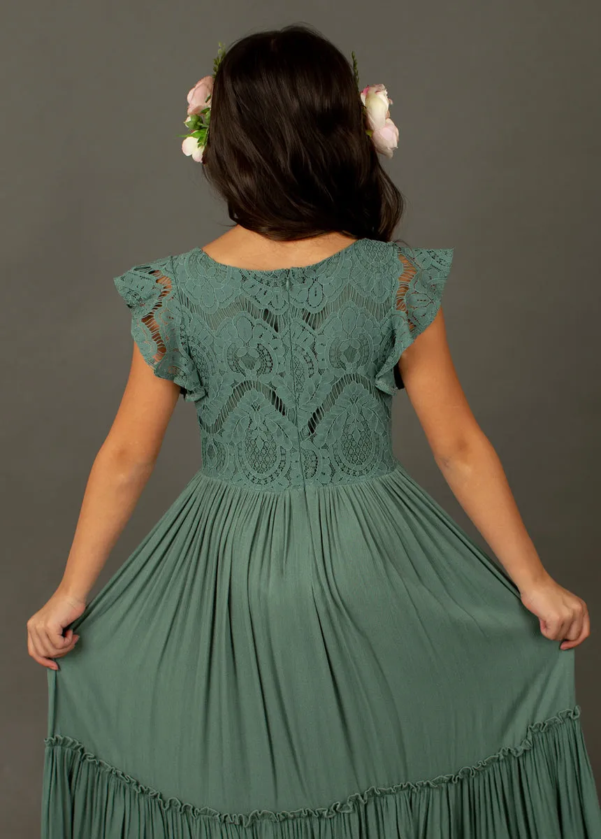 Macy Dress in Beach Sage
