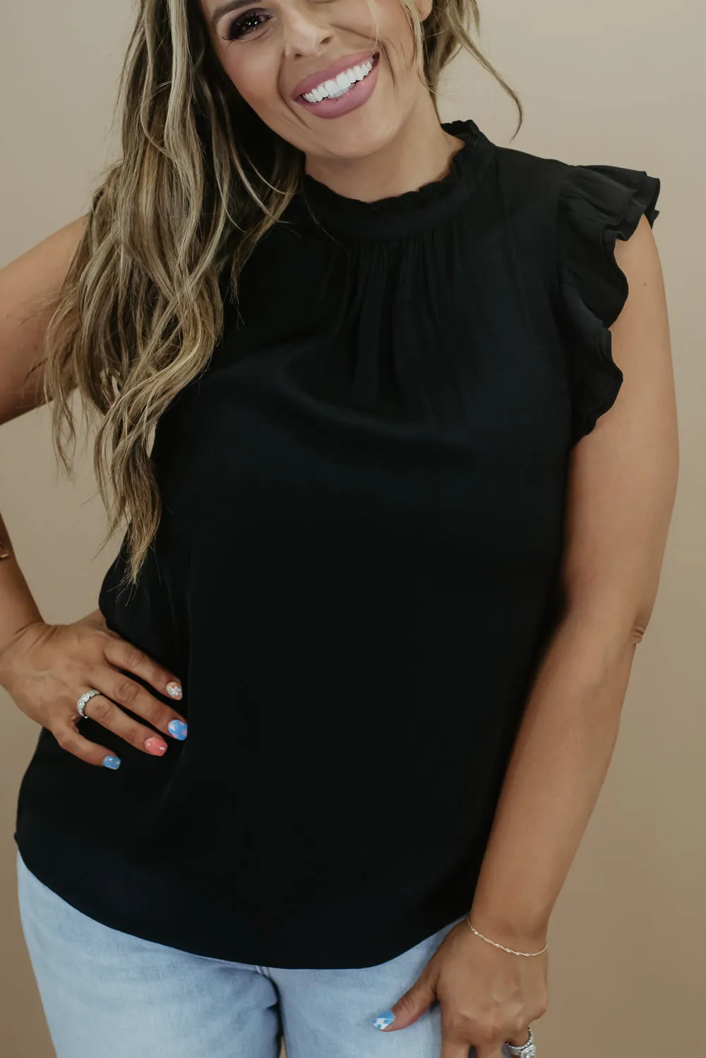 Make It Count Blouse , Black