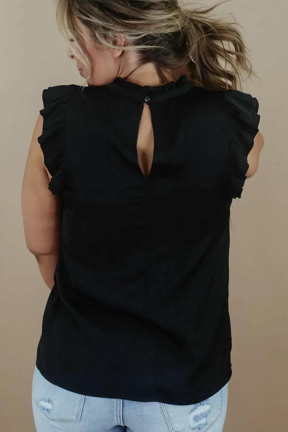 Make It Count Blouse , Black