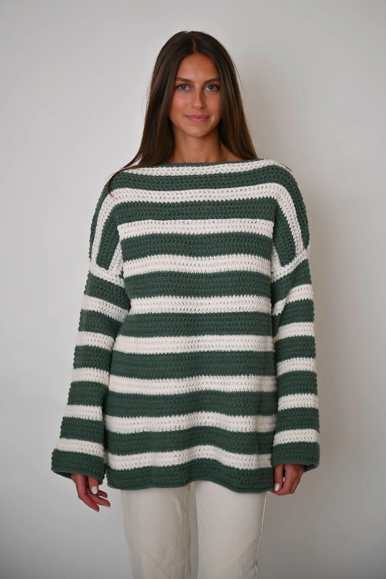 Malena | Striped Pullover Sweater